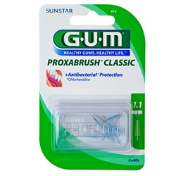 GUM (ГУМ) Proxabrush Classic Ersatzbursten 1,1 mm 8 шт