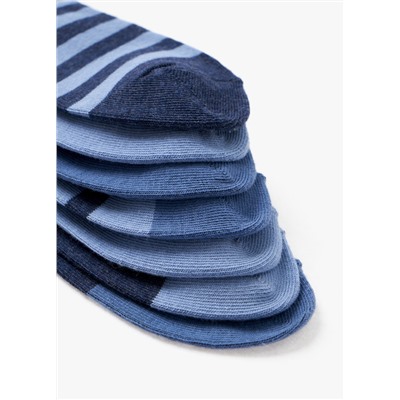 Носки синие с принтом, 7 пар