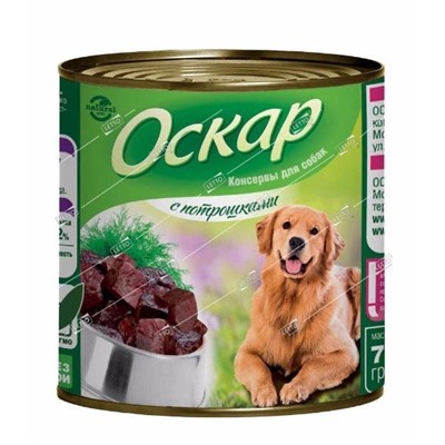 Оскар корм для собак с Потрошками 750 г консервы (9) 201001183