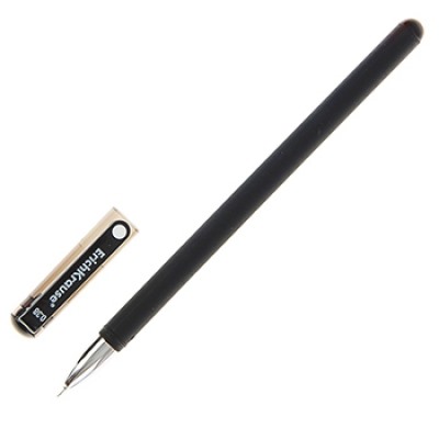 Ручка гелевая чёрная 0,5мм G-Soft, игольчатый пишущий узел, металлический наконечник, мягкое Soft по
