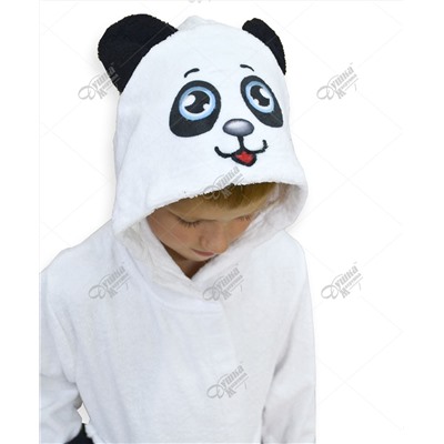 Махровый детский белый "Панда"