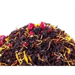 Чай черный "Любовная страсть" Индийский черный чай с ягодами малины, смородины, ежевики, рябины, плодами клюквы, с лепистками сафлора, мальвы.  НОВИНКА!!! 255