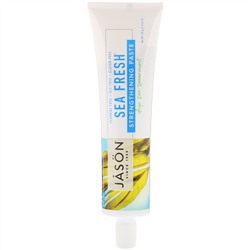 Jason Natural, Sea Fresh, Deep Sea Spearmint, укрепляющая зубная паста, вкус мяты, 170 г (6 унций)