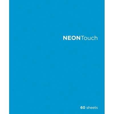 Тетрадь 60л. Клетка НеонТач, Голубой, Премиум, 4(флуорисцент)+2+Ламинация Софттач (40; 5)