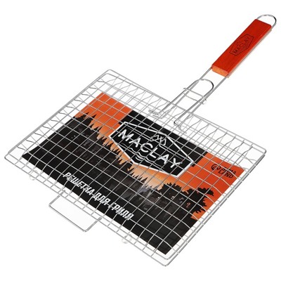 Решётка-гриль универсальная Maclay Premium, хромированная, р. 50 x 30 см, рабочая поверхность 30 x 22 см