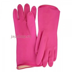 Rubber Glove S Перчатки латексные хозяйственные удлиненные, с манжетой, размер S, 31 см х 20 см(8802739465356)
