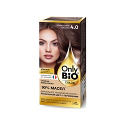 Global Bio Cosmetic. Only Bio COLOR. Стойкая крем-краска 4.0 Роскошный каштан 115 мл