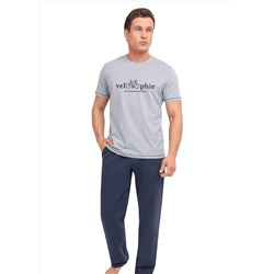Комплект мужской для дома CLE MHP420212/2 меланж серый/джинсовый