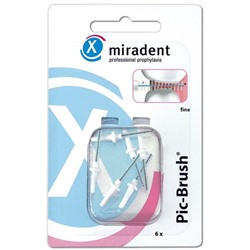 miradent (мирадент) Pic-Brush Ersatz-Interdentalbursten weiss fine 2,0 mm 6 шт