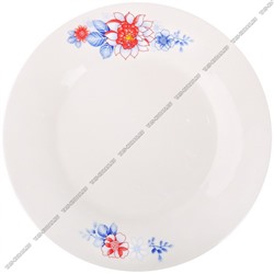 Тарелка плоская d18см Цветок лотоса б/уп (6)