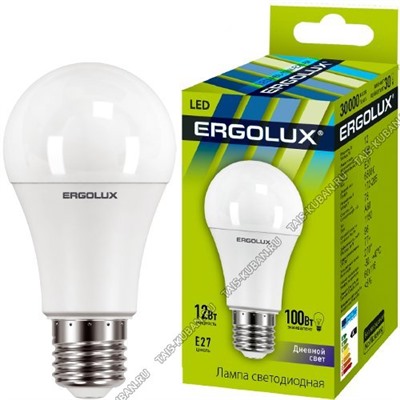 Ergolux-ЛОН E27 10Вт,дневн.6500К,светов.поток 960Л