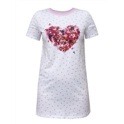 Ночная сорочка с сердечками "Букет сердца" женская (2110253)