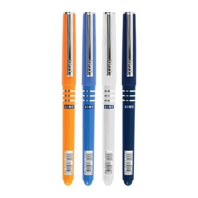 Ручка шариковая синяя 0,7мм AXO, резиновый грип, цвет корпуса ассорти, игольчатый наконечник