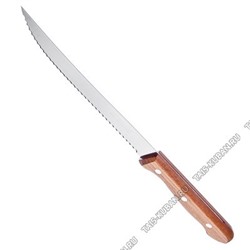 DYNAMIC Нож 20см д/мяса крупн.зубч,руч.светл.дерев