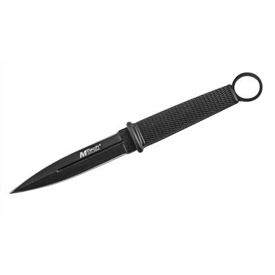 Нож с фиксированным клинком Mtech MT-20-02 (Отличный нож с обоюдострым клинком и нескользящей резиновой рукоятью. Прочная и острая сталь. Лучшая в России цена!) №334 *