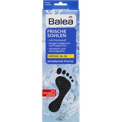 Balea (Балеа) Ультратонкие стельки - чёрные - Размер: 36-38, 8 Пара, 16 шт