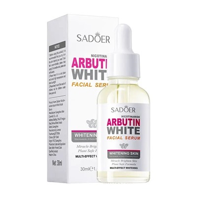 SADOER Осветляющая сыворотка от пигментных пятен ARBUTIN WHITE, 30мл