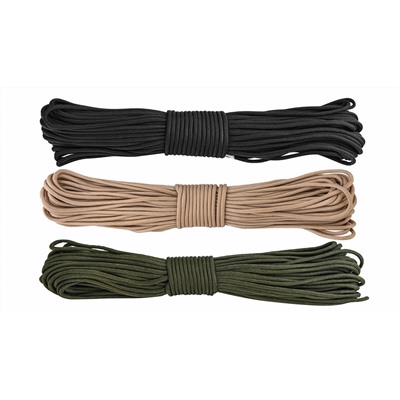 Паракордовый шнур 31м Atwood Rope 550 Type III (хаки-песок) - Многофункциональный сверхпрочный шнур длиной 31 м (напр. это высота десятиэтажного дома). Сердечник состоит из 9 нитей, диаметр - 4 мм. Огромные возможности для использования в военной и гражданской сфере №204