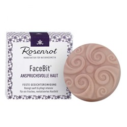 Rosenrot Festes Waschgel FaceBit Anspruchsvolle Haut 50g  Твердый гель для умывания FaceBit Требовательная кожа 50г