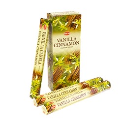 Благовоние HEM Ваниль Корица Vanilla Cinnamon шестигранник упаковка 6 шт