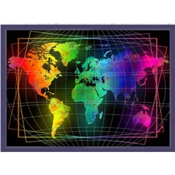Алмазная живопись 50х70см Карта мира