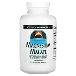 Source Naturals, малат магния, 3750 мг, 360 таблеток
