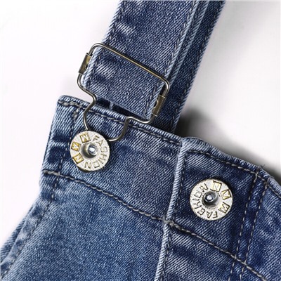 Полукомбинезон джинсовый для девочек H7229-B39