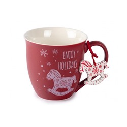 Кружка с подвеской Winter mug 600 мл, Фарфор