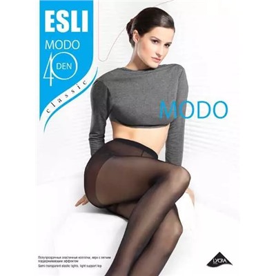 *Колготки женские ESLI MODO 40 полупрозрачные с уплотненным верхом