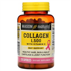 Mason Natural, Collagen 1,500 with Vitamin C, 120 Capsules