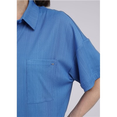 Рубашка женская CLE 346554шр синий