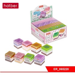 Ластик PVC Hatber Cake 32 шт. в картонной Дисплей-витрине