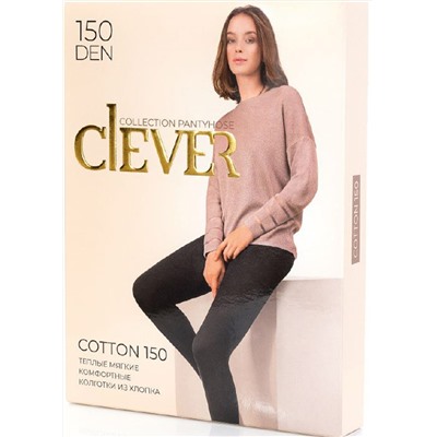 Колготки женские CLE COTTON 150 XL чёрный