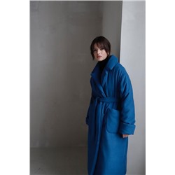 8075 Пальто-одеяло Premium Аlpolux "сапфир"