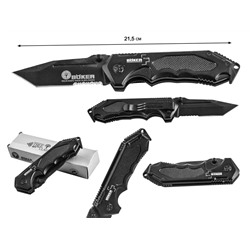 Складной нож танто Boker Plus D036 (Широкие функциональные возможности, сталь отлично держит заточку, отличный серрейтор не для красоты. Поставка из фабричного резерва, в продаже только на этот месяц по специальной акции Военпро!)№813 *