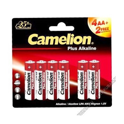 Бат. CAMELION "Alkaline Plus" LR6-4+2шт пальчик "П