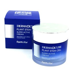 Крем для лица со стволовыми клетками Farm Stay Derma Cube Plant Stem Cell Super Active Cream