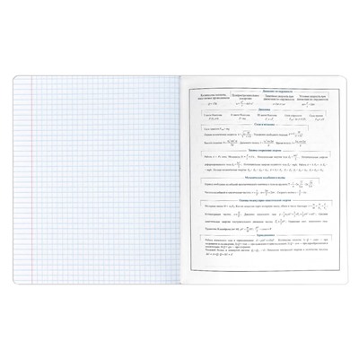 Тетрадь предметная арт. 63421/50 "АНИМЕ" ФИЗИКА / А5+ 48 л., блок - печать в две краски, мягкий переплёт (2 скобы), выборочный ТВИН УФ-лак/