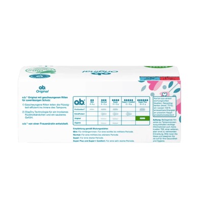 o.b. Tampons Original Super Plus, 160 St, ОБИ Тампоны Ориджинал Супер Плюс 32шт, 5 упаковок (160 штук)