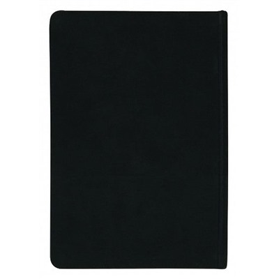 Ежедневник А5 96л. Недатированный EYE-POPPING Чёрный, твёрдая обложка, ткань с вышивкой, тонированна