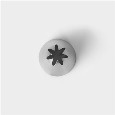 Насадка кондитерская KONFINETTA «Закрытая звезда», d=3 см, выход 1,8 см, нержавеющая сталь