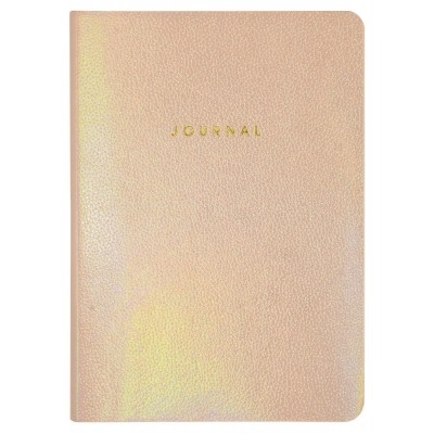 Записная книжка А6 96л. INSPIRE JOURNAL Жемчужно-розовый, в точку, мягкая обложка, экокожа с эффекто