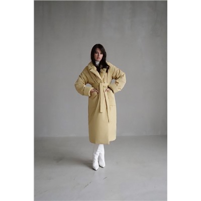 8035 Пальто-одеяло Premium Аlpolux в цвете  "butter yellow"
