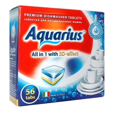 Таблетки для ПММ "Aquarius" ALLin1 (mega), 56 штук