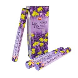 Благовоние HEM Лаванда Фенхель Lavender Fennel шестигранник упаковка 6 шт