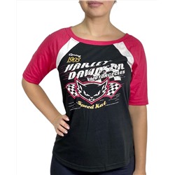 Брендовая женская футболка Harley-Davidson №1160