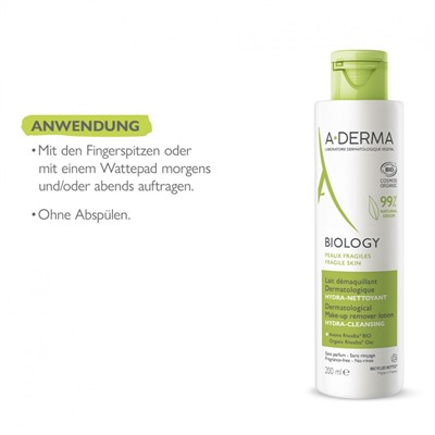 A-DERMA Biology Make-up Entfernungslotion  Биологический лосьон для снятия макияжа