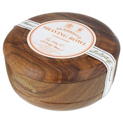 D.R. Harris Sandalwood Shaving Soap in Mahogany Bowl  Сандаловое мыло для бритья в миске из красного дерева