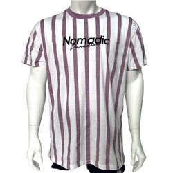 Светлая мужская футболка Nomadic в полоску  №514
