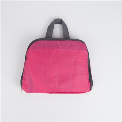 Рюкзак складной, отдел на молнии, наружный карман, 2 боковых кармана, цвет малиновый